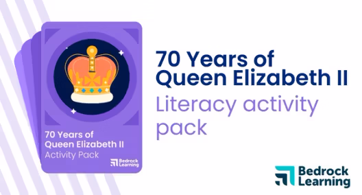 Image for 70 Years of Queen Elizabeth II literacy activity pack