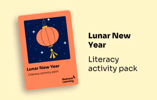 Image for Lunar New Year literacy activity pack